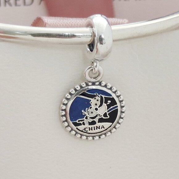 Pandora China Panda Exclusive Dangle Charm S925 Silver Bracelet Pendant with box - Picture 6 of 7